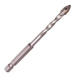 Свердло по склу та кераміці QUADRO 6мм, хвостовик HEX 1/4" Alloid, L= 105mm 3