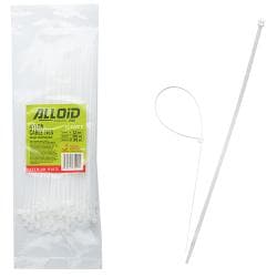 Хомут пластиковий Alloid 2.5 х 200 100 шт./уп. білий