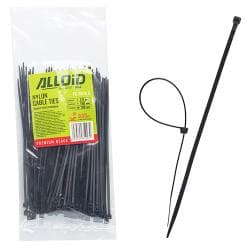 Хомут пластиковий Alloid 2.5 х 150 100 шт./уп. чорний