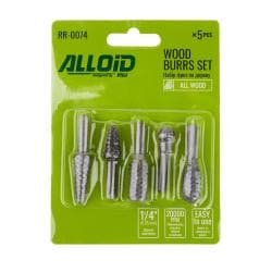 Alloid. Набір фрез по дереву 5шт, хвостовик 1/4" 2