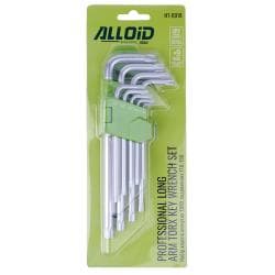 Набір ключів вигнутих TORX подовжених 9 пр. T10 -T50. Alloid 2