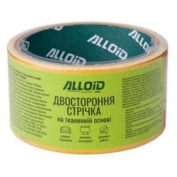 Alloid. Скотч двосторонній на тканинній основі 48мм х 5м 2