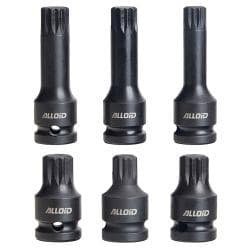 Alloid. Набір ударних біт SPLINE M14, M16, M18 (високі 78 мм / низькі 43 мм) 2