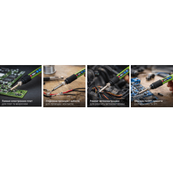 Alloid Pro. Паяльник електричний з терморегулятором та LCD дисплеєм, 80Вт 3