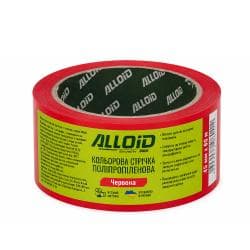 Скотч пакувальний 45мм х 60м, червоний Alloid 2