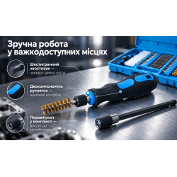Alloid. Набір для чищення посадкових місць форсунок.Щiтки (нейлон, металл, латунь) 38 од.NF-2203 3